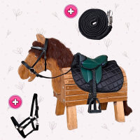 Mega-Sattelset "Six Horsemen Teal" für...